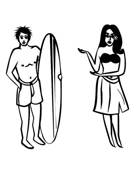 girl  surfer hawaii coloring pages coloring sun coloring pages