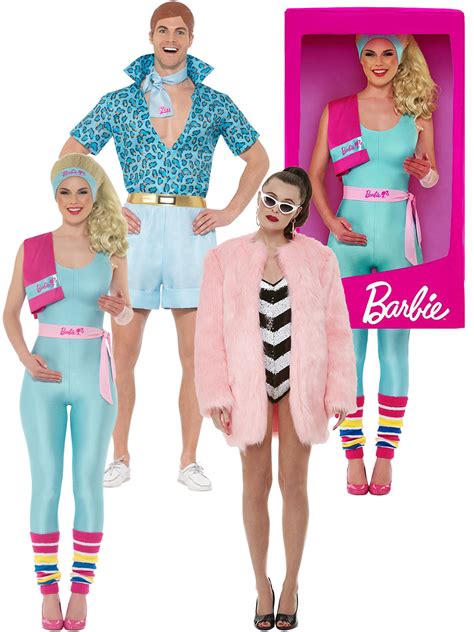ladies barbie costume mens safari ken fancy dress adult novelty toy