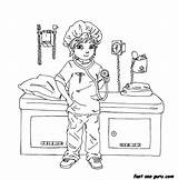 Doctor Coloring Pages Printable Girl Playing Kids Woman Print Girls Popular Coloringhome sketch template
