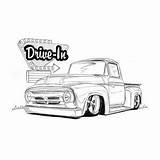 Ford 1956 Nathan Miller Fineartamerica Truck sketch template