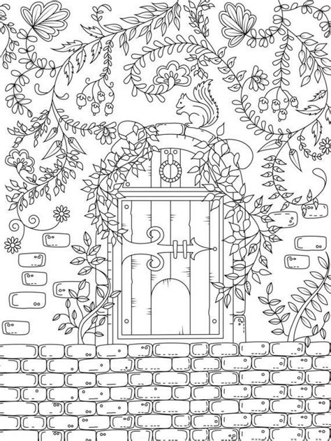 garden gate coloring page desenhos  colorir livro de colorir