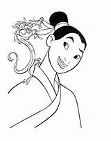 Mushu Drawing Coloring Getdrawings Mulan Hair sketch template