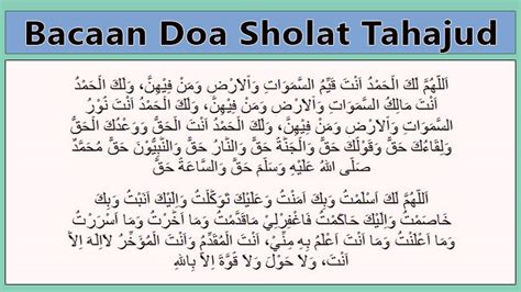 Sholat Tahajud Keutamaan Cara Waktu Bacaan Niat Dan Doa