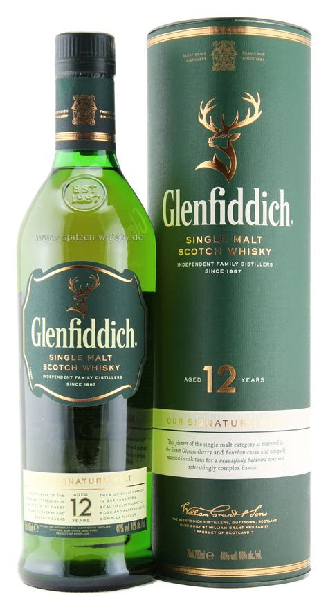 glenfiddich  jahre   glenfiddich highland schottland