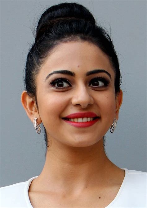 Beautiful Telugu Girl Rakul Preet Singh Face Close Up Stills Most