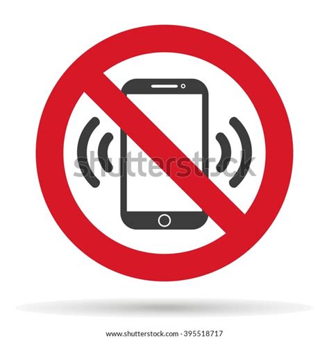 ban  phone mobile cell phone stock vector royalty