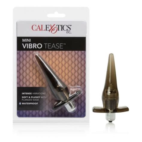 Mini Vibro Tease Anal Probe Vibe Grey Vibrating Anal Sex Butt Plug
