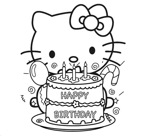 simple kitty coloring pages  children