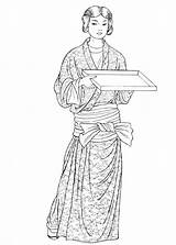 Tang Dynasty Chinawhisper Dynasties Geisha Sash sketch template