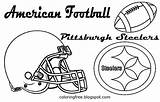 Steelers Coloring Pittsburgh Football Pages Template sketch template