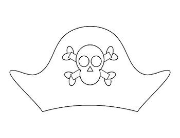 pirate hat template pirate hat coloring page pirate hat outline pirate