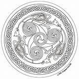 Celtic Coloring Coloriage Dragons Designs Dessin Dragon Keltische Viking Drachen Ausmalbilder Patterns Kunst Mandala Mandalas Delphine Gache Colouring Choose Board sketch template