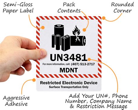 printable usps lithium battery label