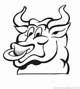 Bulls Chicago Coloring Pages Bull Printable Color Logo Getcolorings Clipartmag Drawing sketch template