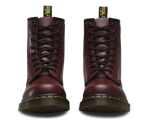shop dr martens  smooth cherry red  official dr martens store au goodyear welt