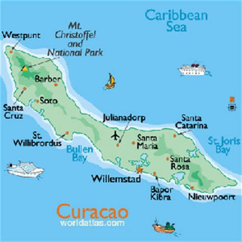 kaart prachtig curacao