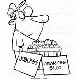 Unemployed Oranges Outlined Toonaday sketch template