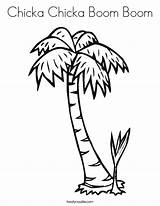 Coloring Chicka Boom Pages Tree Palm Noodle Printable Trees Sheet Twistynoodle Twisty Popular Print Chick Sheets Kids sketch template