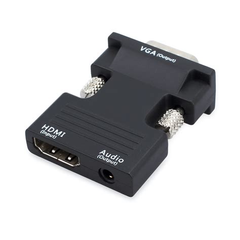 1080p hdmi female to vga male converter with audio adapter support