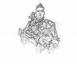 Axton Borderlands Commando Coloring Pages sketch template