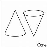 Cone Upside Preschool sketch template