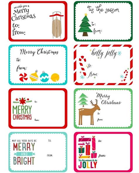 christmas gift tags template xmas labels christmas  tags