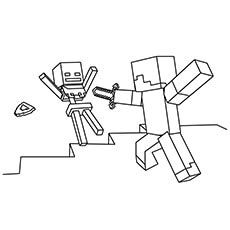 printable minecraft coloring pages  toddlers