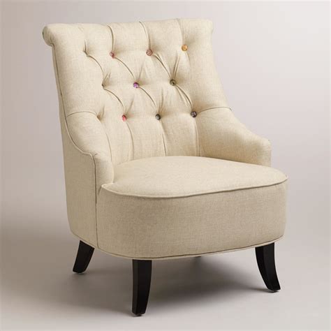 cute   button erin chair traditional armchairs accent chairs