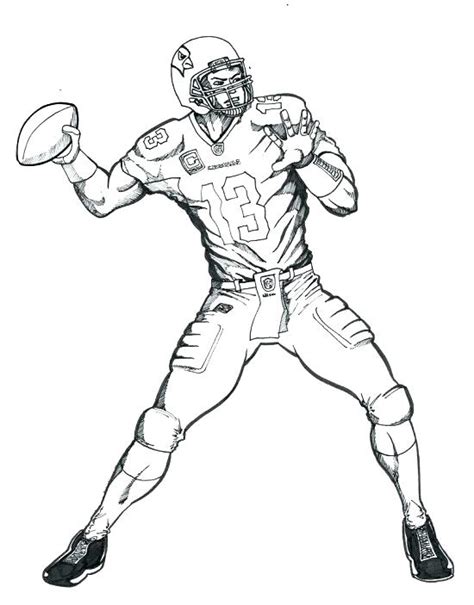 nfl football player drawing  getdrawings