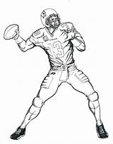 Coloring Football Pages Player Cowboys Nfl Printable Players Drawing Color Badgers Wisconsin Print Line Getdrawings Getcolorings Coloringme Sheets Follow sketch template