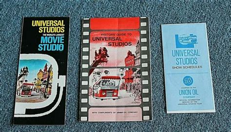 vintage   visitors guides  universal studios ca travel brochures  picclick