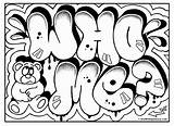 Graffiti Coloring Pages Words Swag Getcolorings Color Printable sketch template