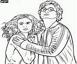 Situation Coloring Designlooter Hermione Dangerous Harry sketch template
