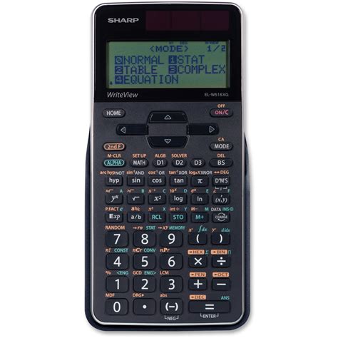 sharp calculators writeview scientific calculator  functions dual power   hard