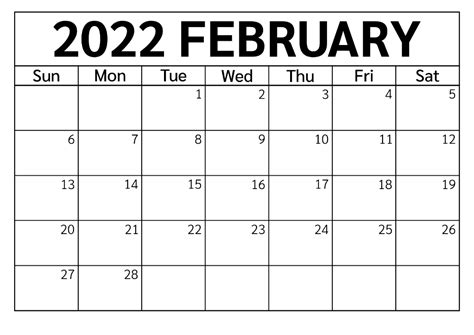 pin  february  calendar printable