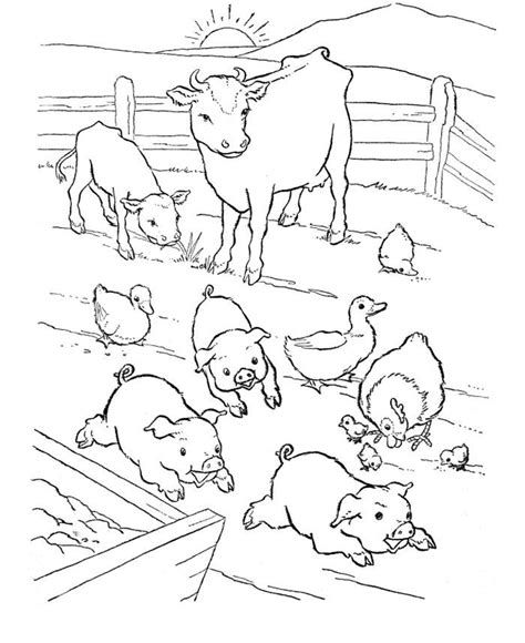 farm animal coloring pages   kids coloringfoldercom farm