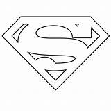 Superman Coloring Pages Logo Symbol Kids sketch template