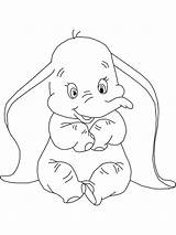 Dumbo Coloring Pages Drawing Getdrawings Disney Baby sketch template