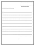 blank letter template worksheets teaching resources tpt