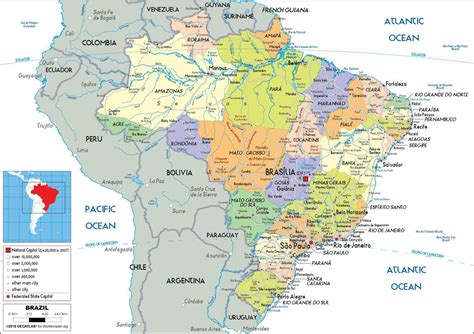 brazil  map brazil   map south america americas