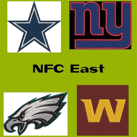 nfc  afc east football team logo iron  patches price etsy