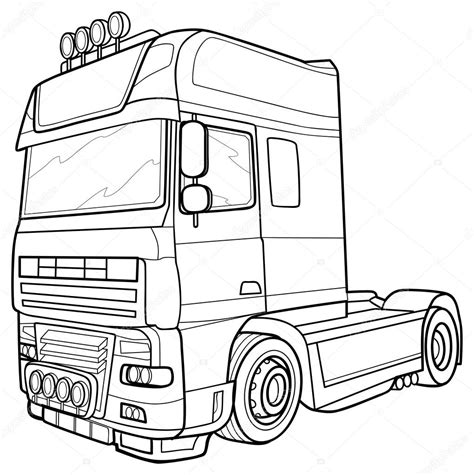 draw scania euro dump truck truck coloring pages cars coloring