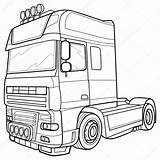 Vrachtwagen Scania Camion Croquis Daf Vrachtauto Lorry Vrachtwagens Schets Vectorielle Tir Lkw Fendt St2 Nieuw Ilustración Ausmalbilder Beeld sketch template