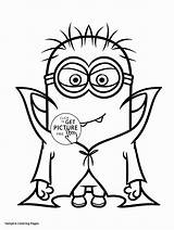 Coloring Halloween Pages Vampire Kids Minion Printables Printable Scary Minions Boys Girl Pdf Peppa Drawing Cool Wuppsy Kid Doll American sketch template