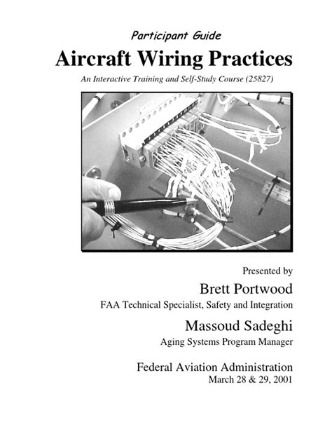 aircraft wiring ref  electrical wiring federal aviation administration