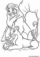 Coloring Pages Nala Baby Printable 59b5 Holding Her Color Print sketch template