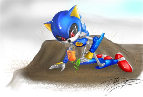 Metal Sonic Contemplation By Traconian On Deviantart