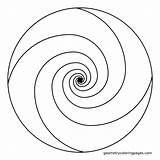 Coloring Spirale Colorare Geometric Ratio Geometrie Fibonacci Mandalas Ausmalbild Spirali Spiralen Idee sketch template