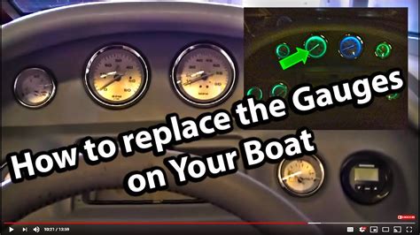 replace  gauges   boat youtube