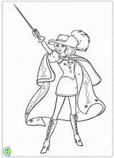 Barbie Musketeers Three Colouring sketch template
